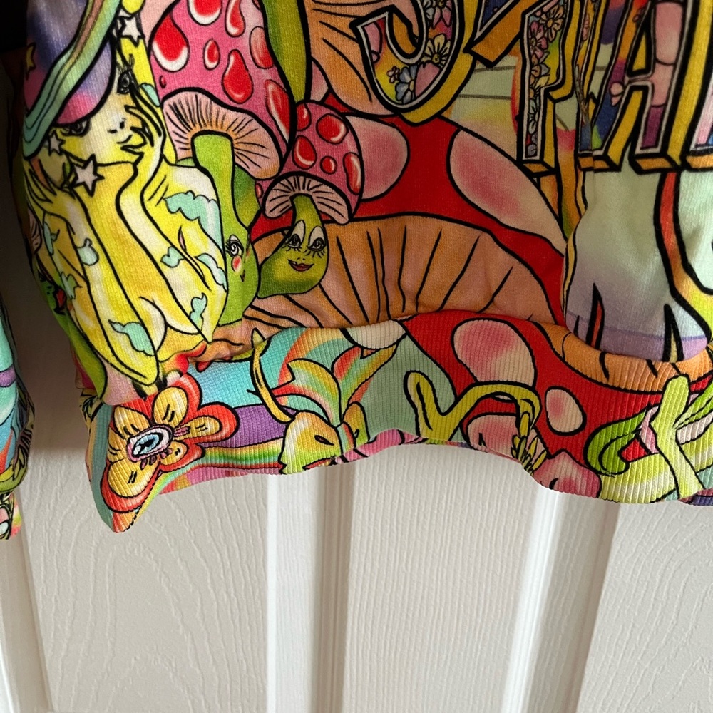 Desigual Maria Escote Y2K colorful hoodie M - Picture 4 of 7